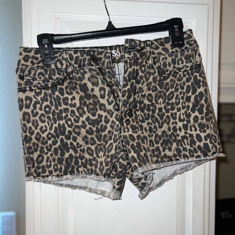 Cheetah print shorts